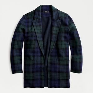 J Crew Sophie Open-Front Sweater-Blazer Cardigan